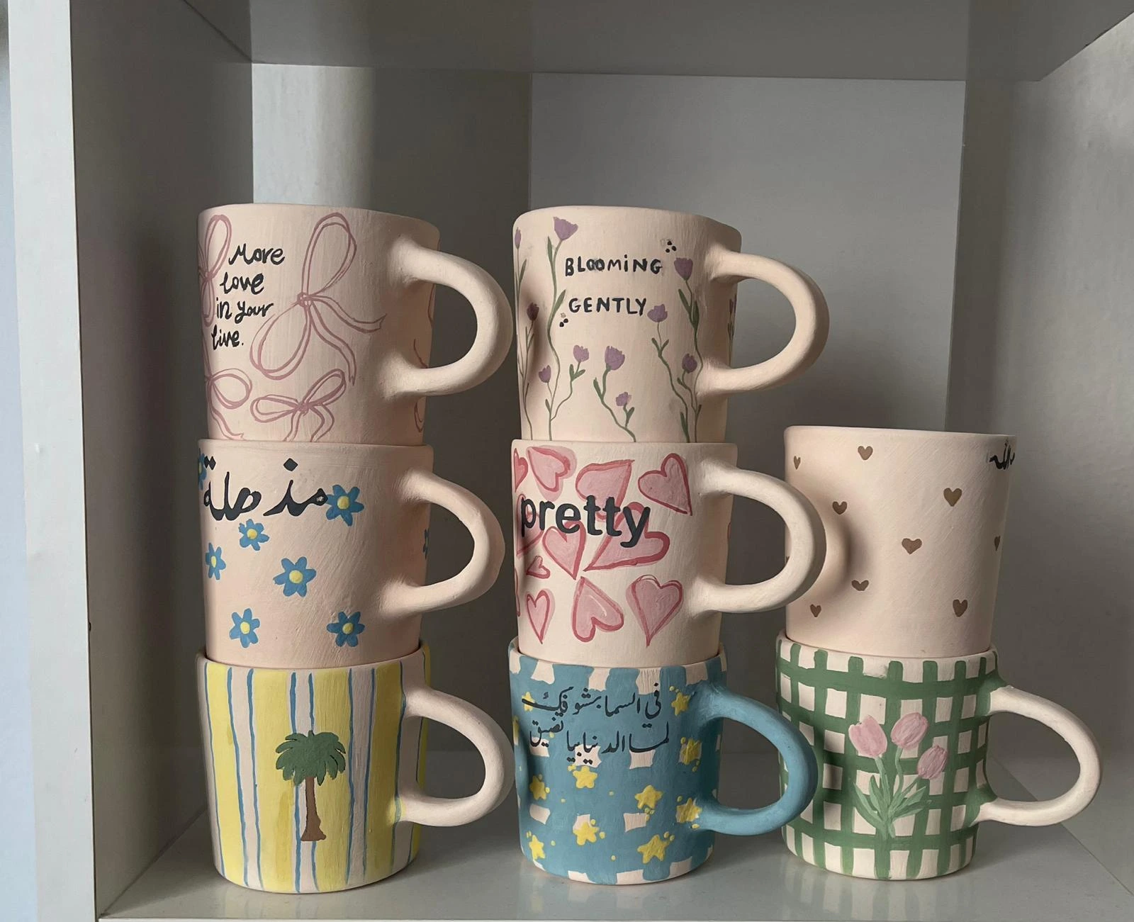 Handmade speckled ceramic mug with earthy glaze